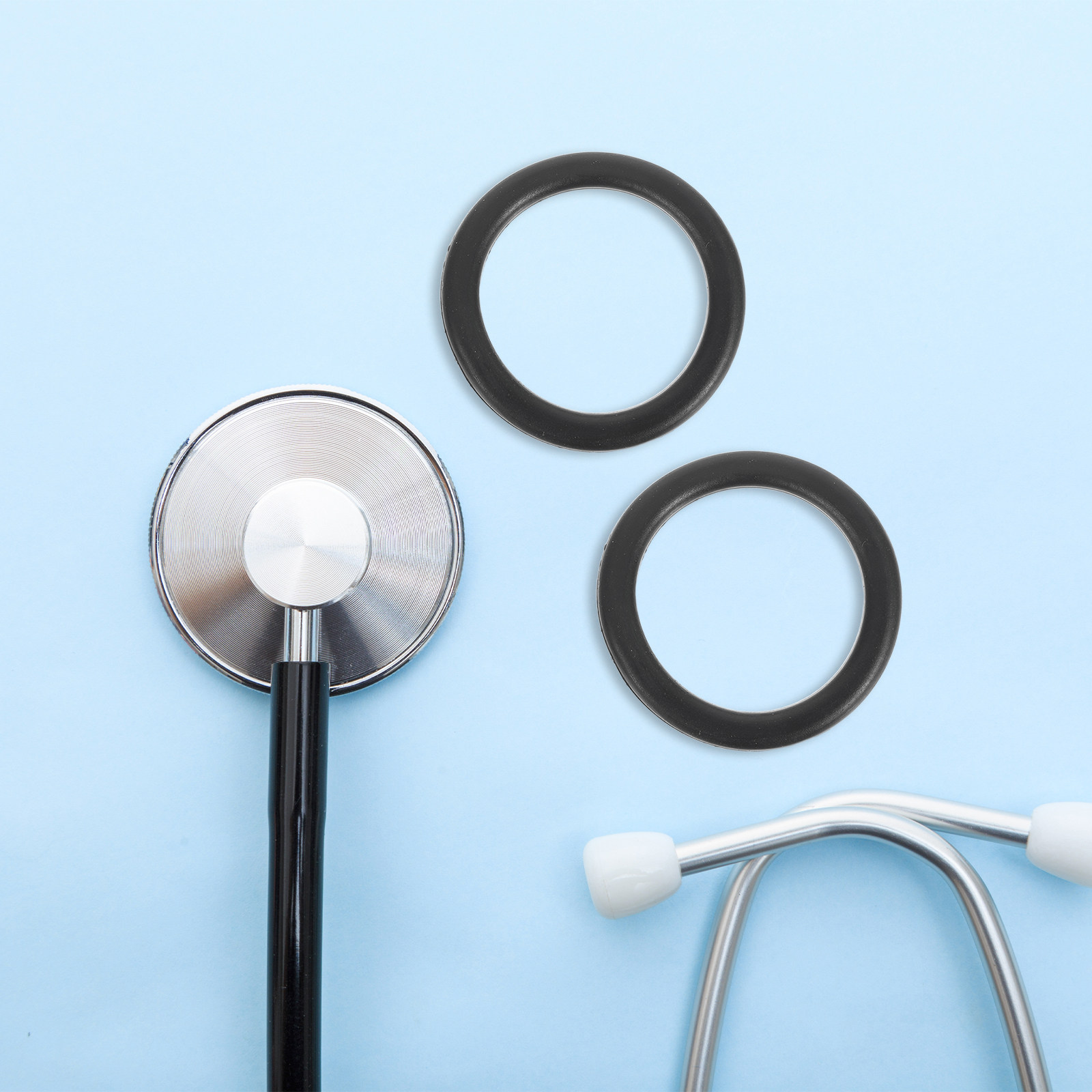 Stethoscope - 10개입 청진기 다이어프램 고정 링, 냉기