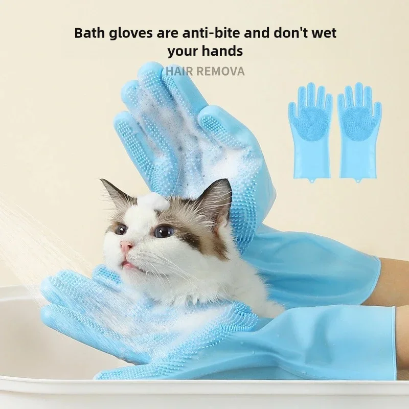 애완동물 그루밍 세척 장갑 강아지 고양이 목욕 샴푸 장 - Medical Gloves 리뷰 및 가격