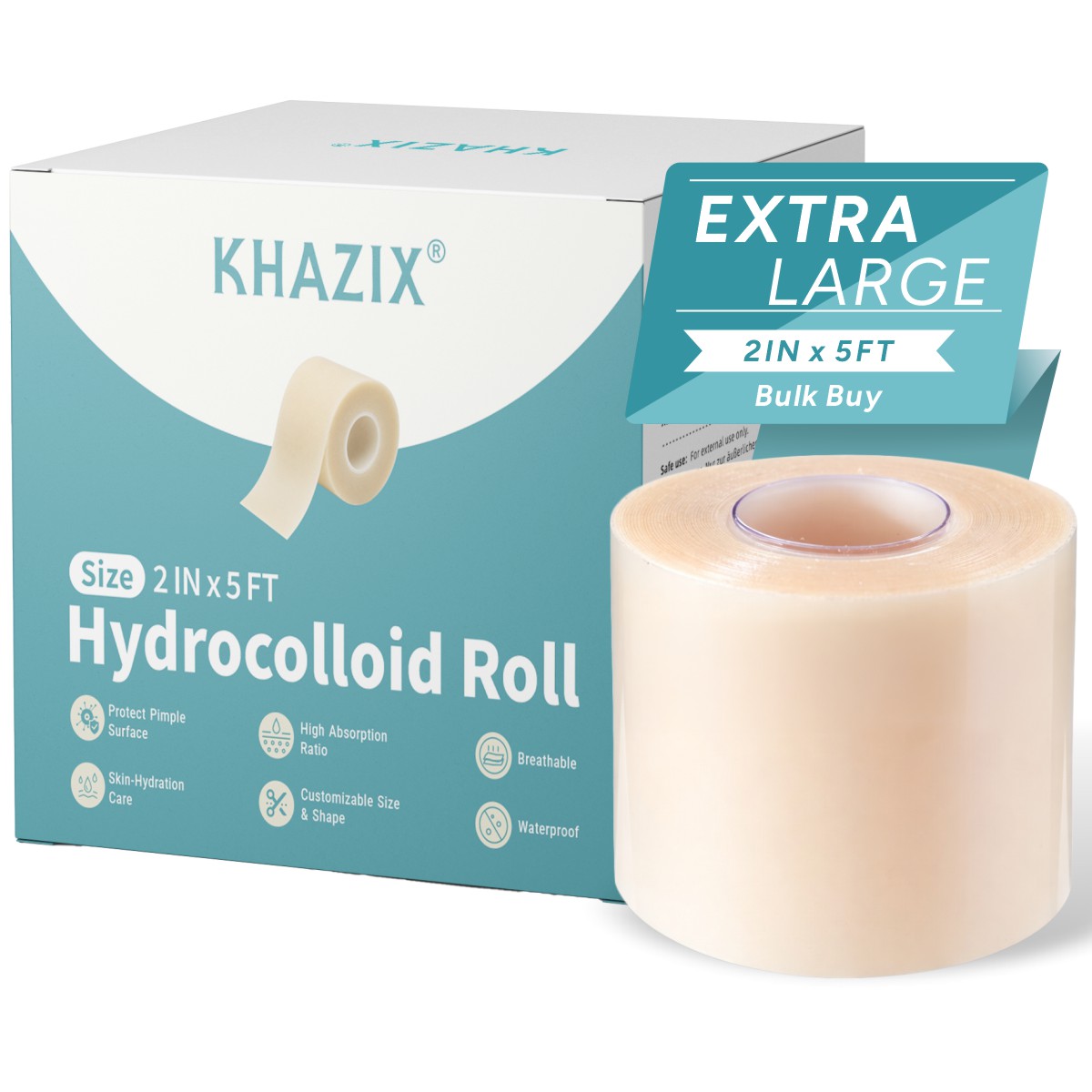 카즈익스 하이드로콜로이드 붕대 롤 2인치 x 5피트 맞 - Bandage 리뷰 및 가격