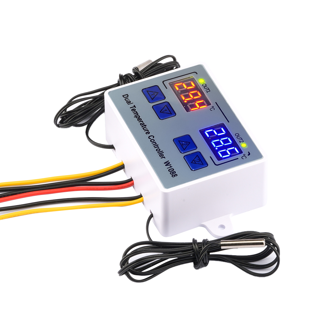 W1088 듀얼 LED 디지털 온도 센서 미터 컨트롤러 - Lab Incubator 리뷰 및 가격